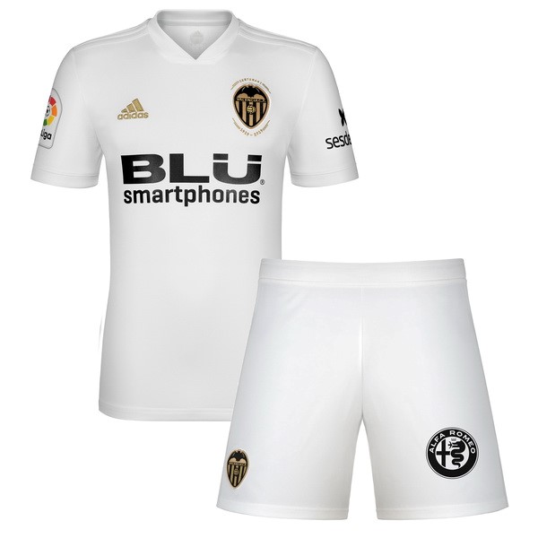 Camiseta Valencia Primera Niño 2018-2019 Blanco